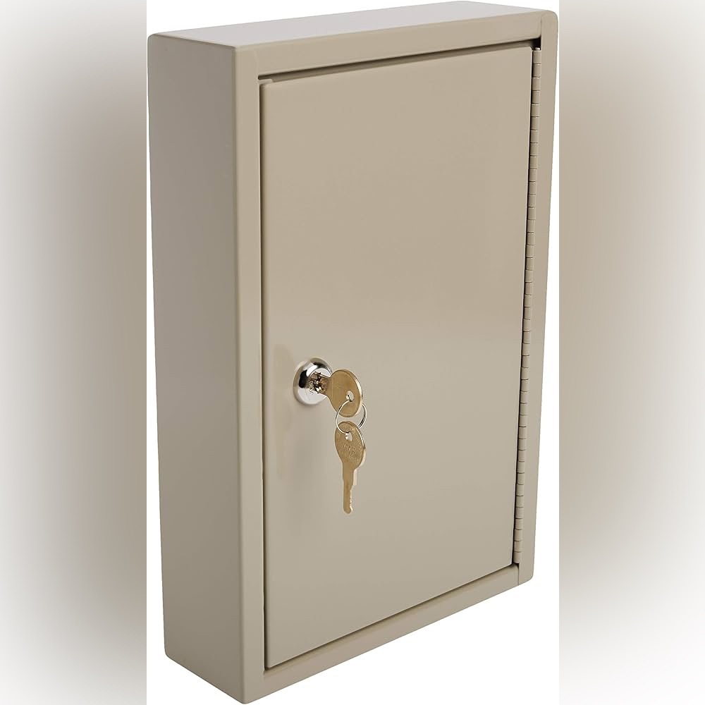 Metal Lockbox with Key - Picture 9 of 10